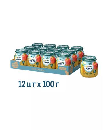 Frutonyanya Puree from apples pears and peaches 100g (12 pcs)