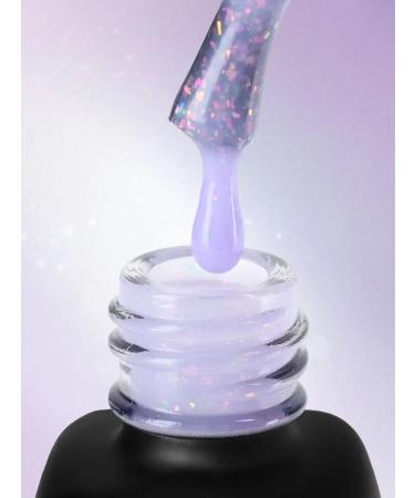 SILVER Lilac -lilac base with huts holographic flakes - Buy Online on GoSupps.com