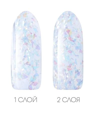 SILVER Transparent nail polygel blue acrigel with sparkles - Buy Online on GoSupps.com