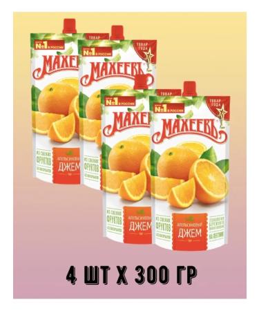 Makheev Jam Maheev orange 300g x 4 pcs