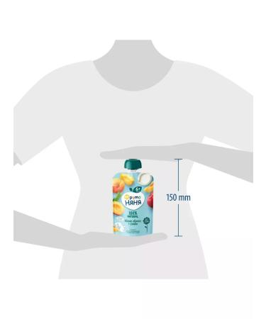 Frutonyanya Puree from apples and apricots with cream 90g (12 pcs) - Buy Online on GoSupps.com