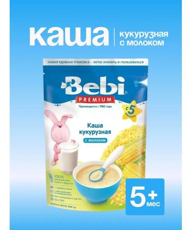 Bebi Premium Dry milk porridge of corn. 200g. With 5 months