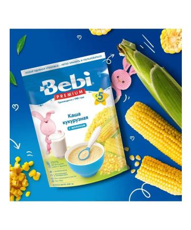 Bebi Premium Dry milk porridge of corn. 200g. With 5 months - Buy Online on GoSupps.com