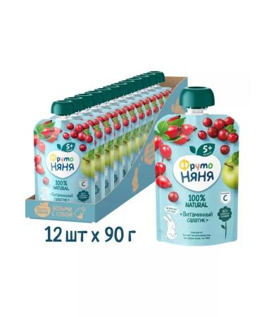 Frutonyanya Puree "vitamin salad" 90g (12 pcs)