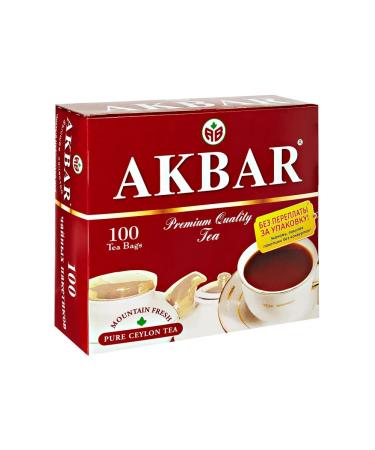 AKBAR Black tea in bags 100 pcs - Buy Online on GoSupps.com