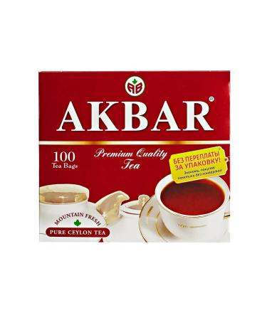 AKBAR Black tea in bags 100 pcs - Buy Online on GoSupps.com