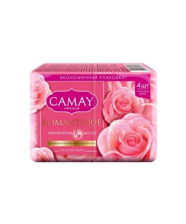 Camay Solid soap with the aroma of French rose 4x75 gr - Buy Online on GoSupps.com