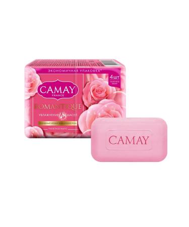 Camay Solid soap with the aroma of French rose 4x75 gr - Buy Online on GoSupps.com