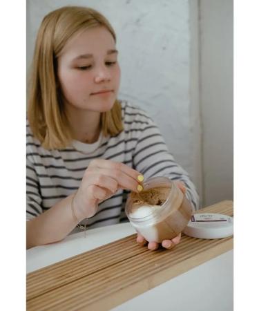 AleVi SKRUB-CROM Two-phase for a body with a cappuccino aroma - Buy Online on GoSupps.com