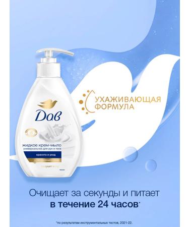DOVE Liquid cream-soaked beauty and 250 ml care (2pcs in a set) - Buy Online on GoSupps.com