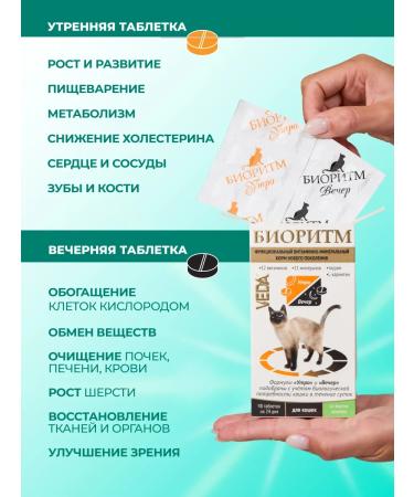 VEDA Vitamins for cats with rabbit taste biorhythm - Buy Online on GoSupps.com