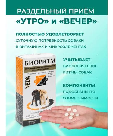 VEDA Vitamins for puppies (from 2 months) biorhythm - Buy Online on GoSupps.com