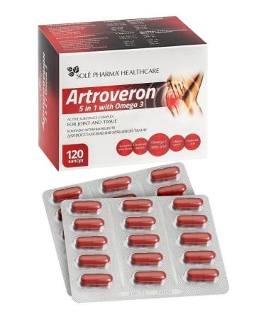 Arthroveron Glucosamine chondroitin collagen dietary supplement for joints and ligaments - Buy Online on GoSupps.com