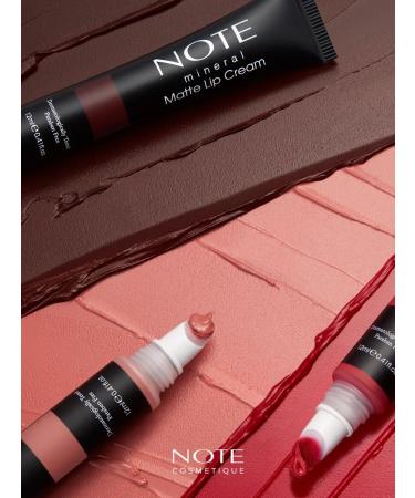 NOTE cosmetique Mineral Matte lip cream 07 Brownight 12 ml - Buy Online on GoSupps.com