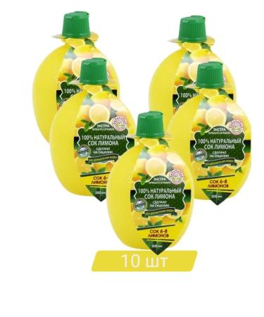 EUROFOOD SRL Natural juice of the Lemon of ABC products 200ml - 10 pcs - Buy Online on GoSupps.com