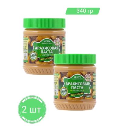 ABC of Products Arachis paste without sugar 340g-2 pcs - Buy Online on GoSupps.com
