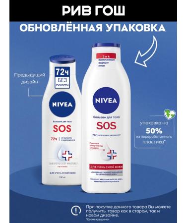 NIVEA Balm for dry skin SOS restoring 250 ml - Buy Online on GoSupps.com