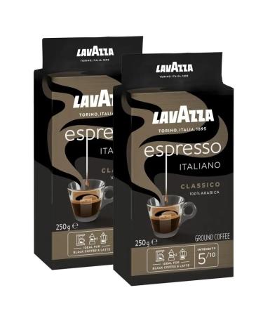 Lavazza Coffee ground lavaco Espresso Italiano 2x250gr - Buy Online on GoSupps.com