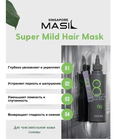 MASIL Korean mask for quick restoration and nutrition of hair - Buy Online on GoSupps.com