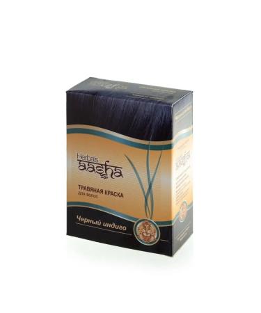 Aasha Herbals Harvesting hair dye black indigo 60 g