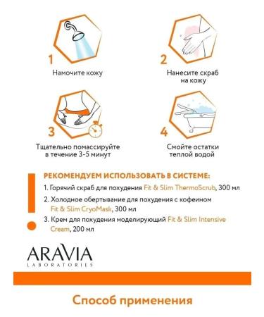 ARAVIA Laboratories Hot scrub for weight loss Fit & Slim Thermoscrub 300 ml - Buy Online on GoSupps.com