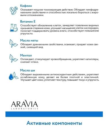 ARAVIA Laboratories Cold wrap for weight loss with caffeine 300 ml - Buy Online on GoSupps.com