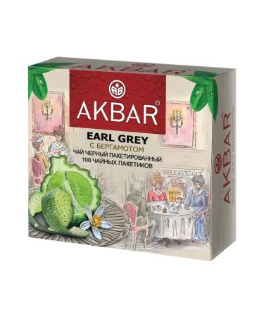 AKBAR Black tea in bags Erl Gray 100 pieces - Buy Online on GoSupps.com