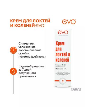 EVO Cream for elbows and knees with urea 2x46ml - Buy Online on GoSupps.com