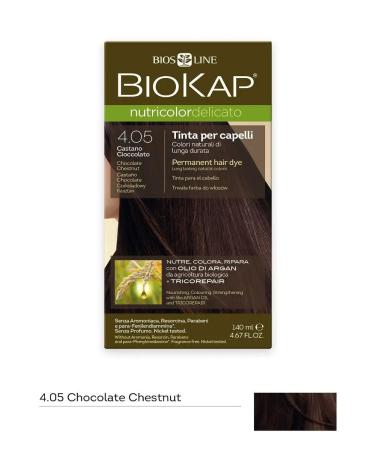 BioKap Delicato hair dye chocolate chestnut tone 4.05 - Buy Online on GoSupps.com