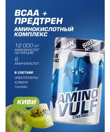 Siberian Nutrogunz BCAA with caffeine kiwi 225 g