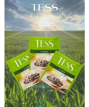 TESS Green tea with lime lime in bags 100pcs - Buy Online on GoSupps.com