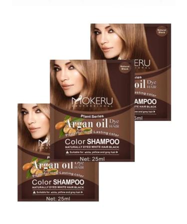 Mokeru Coloring shampoo. Cherny. 3 Sasha*25ml - Buy Online on GoSupps.com