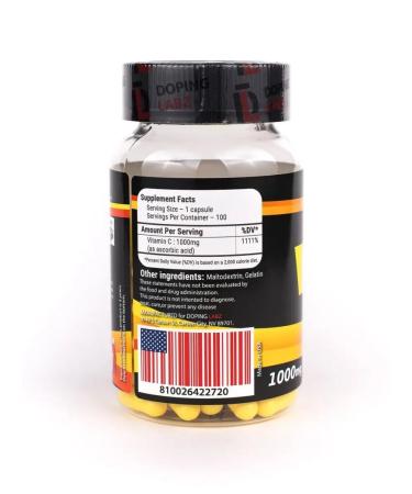 Doping Labz Vitamin C ascorbic 1000 mg 100 cap - Buy Online on GoSupps.com