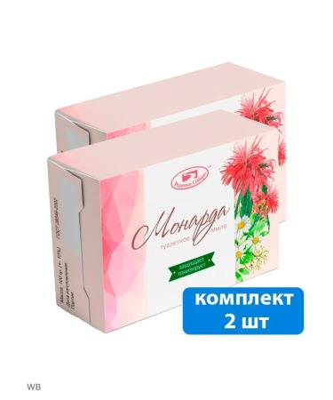 Springs of Siberia Toilet soap with a monard (set 2 pieces of 100 grams)