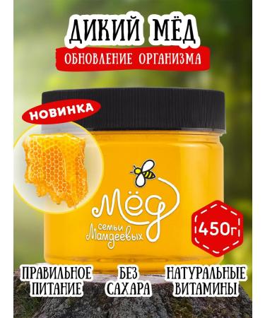Honey of the Mamdeev family Wild honey 450 g pp food vegan lifestyle