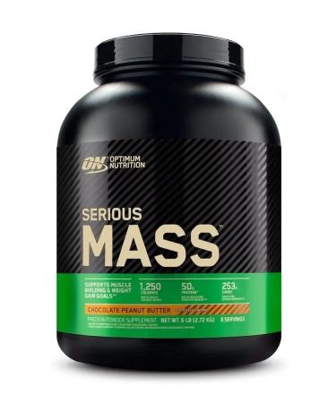Optimum Nutrition Geiner Serious Mass 2720 g - chocolate -anrachis oil