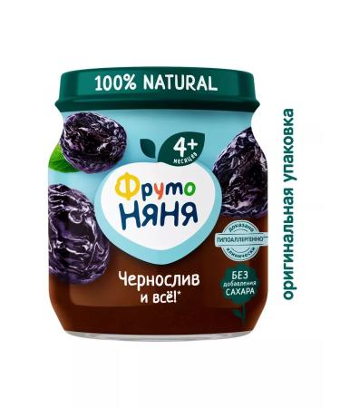 Frutonyanya Puree prunes 100g (12pcs) - Buy Online on GoSupps.com