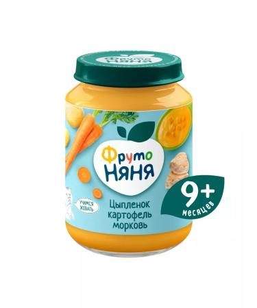 Frutonyanya Puree chicken potatoes carrots 190g (6pcs) - Buy Online on GoSupps.com