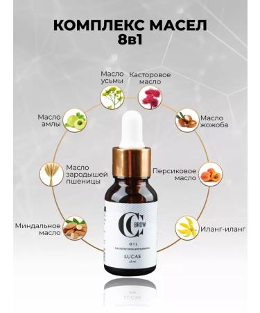 Lucas Cosmetics Uzma oil for eyebrows and eyelashes - Buy Online on GoSupps.com