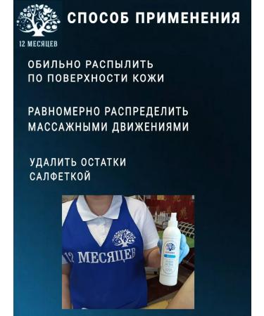 12 months Cosmetic water after depilation and shugaring 150ml - Buy Online on GoSupps.com