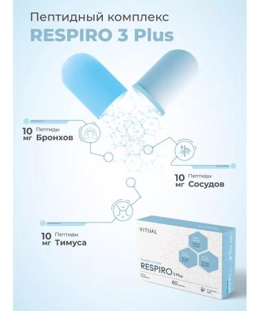 VITUAL LABORATORIES Respiro 3 Plus (Respiro 3 Plus) Vitual bronchi peptides dietary supplement - Buy Online on GoSupps.com