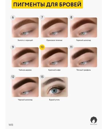 Beauty Bit Pigment for permanent eyebrow makeup black chocolate - Buy Online on GoSupps.com