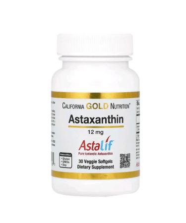 California Gold Nutrition Astaxantin 12 mg 30 tablets