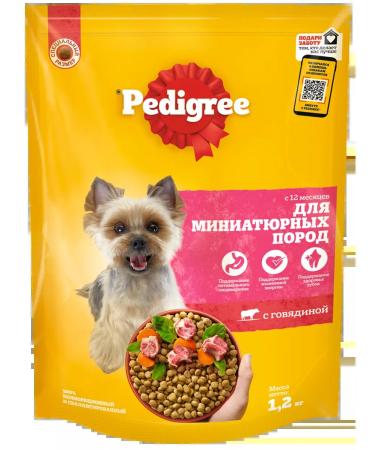 PEDIGREE Adult dogs of decorative breeds beef 1.2 kg - Buy Online on GoSupps.com