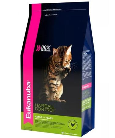 Eukanuba Feed for adult domestic cats wool output poultry 2kg