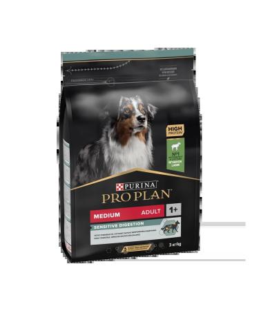 PRO PLAN Medium -sized dog food gastrointestinal tract problems lambs 3 kg - Buy Online on GoSupps.com