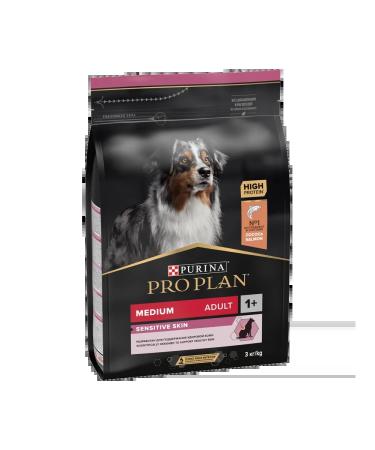 PRO PLAN Medium -sized dog food skin problems salmon 3 kg - Buy Online on GoSupps.com