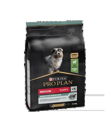 PRO PLAN Feed for medium -sized puppies gastrointestinal tract problems lamb 3 kg - Buy Online on GoSupps.com