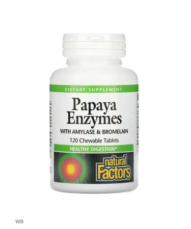 Natural Factors Papaya enzymes for digestion Papaya Enzymes 120 tablets