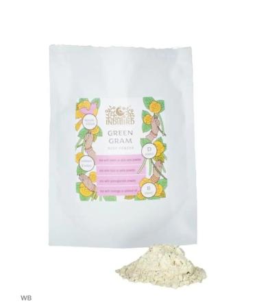 Indibird Cosmetic Powder Mask for washing the face and body Green Graham 100 g - Buy Online on GoSupps.com